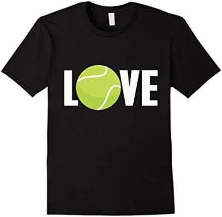 Mens Tennis Shirt Tennis Player's Gift - Love Tennis T-Shirt Large Black