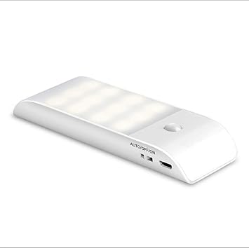 WTY Luz Nocturna De 12LED con Sensor De Movimiento, Luz Portátil Recargable con 3 Modos