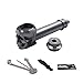 Metal Skull Design Fashion Pipe with Detectors Light (Silver)