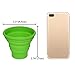Ecoart Silicone Collapsible Travel Cup for Outdoor Camping and Hiking (1 Pack) (Green)