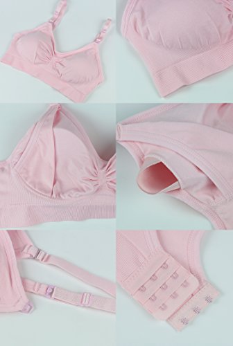 Desirelove Nursing Pregnant Bra,Assort,L(Fit 36B 36C 32D 30DD 38A 40A ...