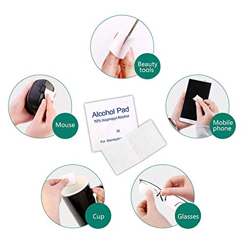 SKYMORE 400Pcs Alcohol Wipes, 70 Alcohol Swabs, Individually Wrapped