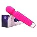 Wand Massager Handheld Massager Electric Massager Personal Body Massager Cordless USB Rechargeable Pain Relief with 10 Powerful Speeds 20 Wave Pulsations (Pink)