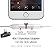 Headphone Jack Adapter For iPhone (2 Pack)，Support for iPhoneX/XS/XS MAX/XR/8/8Plus/ 7/7 Plus Splitter Earphone Convertor 2 in 1 Accessories Cables Charge Music Wire Control and Call, Fast Car Adapterthumb 1