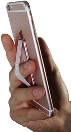 iSling - Ultra Comfortable, Secure &amp; Stylish Cell Phone Holder and Tablet Holder Sling Grip and Phone Stand for All Mobile Devices (Black)