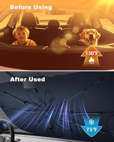 [2026 Upgrade] CDEFG Compatible with Kia Sportage NQ5 2022-2025 2026 Sunshade Covers Windshield Front Windshield Sunshade Accessories