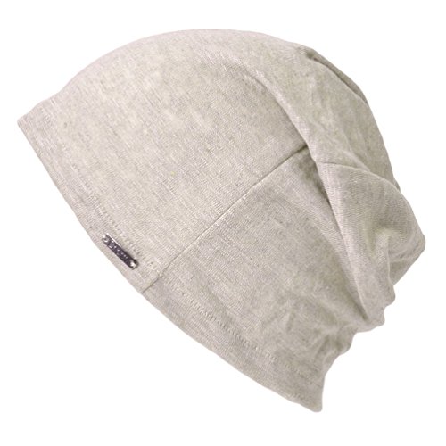 Casualbox Unisex Beanie Linen Summer Made in Japan Hat Knit Cap Lightweight Beige