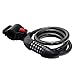 GoFriend Bike Lock High Security 5 Digit Resettable Combination Coiling Cable Lock Best for Bicycle Outdoors, 1.2mx12mm (Black)
