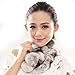 URSFUR Women Winter Fur Pull Through Scarf Soft Rabbit Pom Neck Collar Scarves (Multicolor)