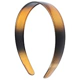Tortoise 1 Inch Plastic Hard Headband with Teeth Head band Women Girls (Motique Accessories)