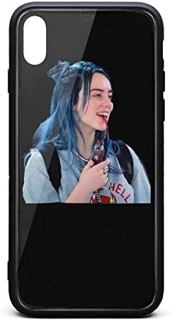Fashion Phone case for iPhone x/xs/xs max Billie-Eilish-Music Loopy Shock Absorption TPC Tempered Glass 80s Aesthetic Cover Case