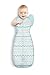 Love To Dream Swaddle UP 50/50 Transition Bag, Multi, Medium, 13-18.5 lbs., Patented Zip-Off Wings, Gently help Baby safely transition from being swaddled to arms free before rolling over