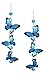 Sienna Sky Cascading 3D Blue Morpho Butterfly Earrings 1786