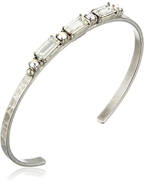 Line and Dot Cuff Bracelet