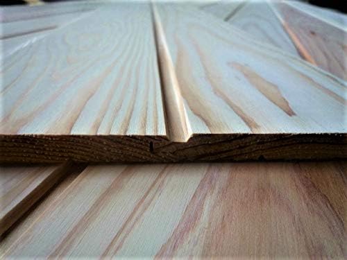 Amazon 杉 白羽目板 無節 上小 九州産 本実目透かし 約2m 105 10 サンダー仕上 48枚 約3坪 白太できれい 羽目板 幅木