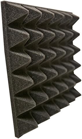 Mycoustics PYRA-MINI_MAXPAK_LD Pyramid Acoustical Foam 12" x 12" x 2" (24 pack)