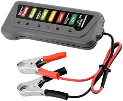 Firiodr Car Truck 12 Volt Battery Tester LED Indicator Light Display Motorbike Motorcycle Battery Checker