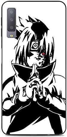 BEMAGIC Galaxy A7 2018 Case,Flexible Slim Silicone TPU Protector Cover Soft Thin Gel Skin For Samsung Galaxy A7 2018-Uchiha Sasuke 9