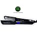 Inverto Professional Flat Iron Hair Straightener, (220V BLACK) Pro Silver Titanium Plates 1.5