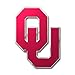 FANMATS 60549 Oklahoma Sooners Heavy Duty Aluminum Embossed Color Emblem, Auto Emblem Decal