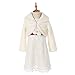 FAYBOX Cozy Faux Fur Flower Girl Bolero Shrug Accessories Princess Cape Coat Party Dress Up Jacket Size M