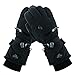 HIGHLOONG Men Waterproof Thinsulate Ski Snowboard Gloves Winter Warm Gloves Black (M,Standard)