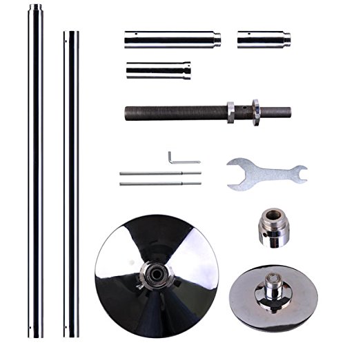 AMPERSAND SHOPS Removable/Portable Dance Fitness Exercise Pole Static/Spinning Option - Thumbnail 5