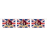 Royal Wedding 2018 Prince Harry And Meghan Bunting (8 Flags) (One Size) (Red/White/Blue)