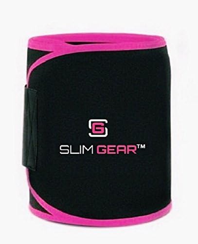 Slim Gear Waist Trimmer For Man & Woman - Lose excess Fat & Reduce Cellulite - Pink (Small/Medium)