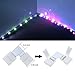 4PCS LED 5050 RGB Strip Light Connector 4 Conductor 10 mm Wide with 5PCS L Shape Solderless LED Connector, 5PCS Gapless Connector, 30 Lots Strip Light Mounting Bracket Fixing Clip