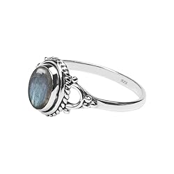 Labradorite Stone Ring, 925 Sterling Silver Ring