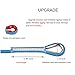 Liberry Outdoor Static Rock Climbing Rope,10_mm Diameter, Fire Escape Safety Rappelling Rope Outdoor Rescue Rope with Hooks: 32_ft, 64_ft, 96_ft Optional (blue1, 32 ft)