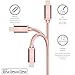 LAX [Apple MFi Certified] Fast Charger iPhone Lightning Cable, iPhone Cord Compatible with iPhone 14/13 /12/11 Pro Max/XS MAX/XR/XS/X/8/7/6S/6/SE/5S/iPad, iPod & More - (2-Pack - 4FT-Rose Gold)
