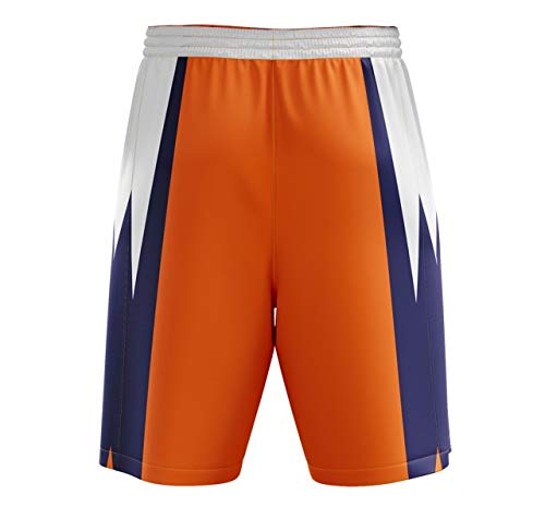 boys orange basketball shorts