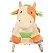 Qaba Kids Rocking Horse Toy Cow Ride on Rocker - Brown with Realistic Sounds