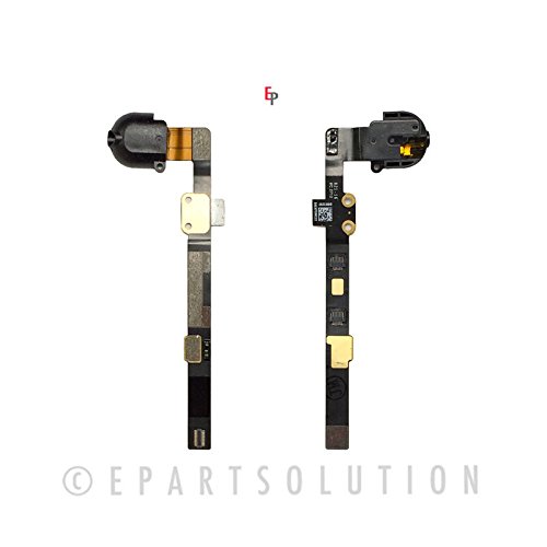 ePartSolution_iPad Mini 3 Headphone Jack Audio Jack Flex Cable A1599 A1600 Replacement Part USA Seller (Black)