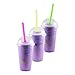 Smoothie Straws, Boba Straws, Jumbo Milkshake Straw, for Milk Shake, Large, Wide, Bubble Tea, Disposable, Thick, Big, Drinking, Extra Fat 0.5 Diameter, Plastic, Multicolor, 100 Pack, 10.5 Inch Long
