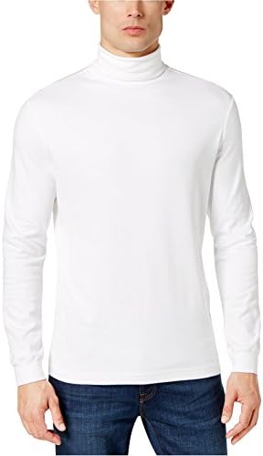 Mens Cotton Long Sleeves Turtleneck Shirt