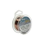 Beadsmith Craft Wire 28 Gauge Antique Copper Round Wire 40 Yards