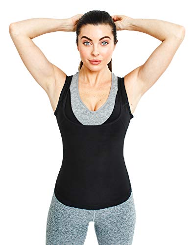 Sweat Shaper Women's Premium Workout Tank Top Slimming Polymer Sauna Vest, Small/Medium