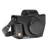 MegaGear Ever Ready Camera Case, Bag for Canon PowerShot G5 X G5X Digital Camera (Black, PU Leather)