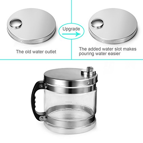 Water Distiller Countertop AKUNSZ 750W 4L Stainless Steel Water Distiller for Home with Glass Container [Security Upgraded Version] - Thumbnail 4