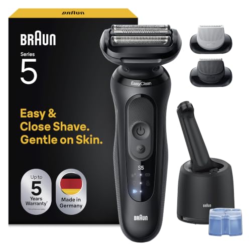 Braun Series 5 Electric Foil Shaver, Wet & Dry Razor for Men, Black