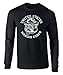 US Marines SGT Carter Bulldog Graphic Officially Licensed Long Sleeve T Shirt Black Large
