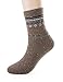 Womens Winter Warm Knit Wool Socks Thick Casual Soft Crew Sock Colorful Printed 6-Pack