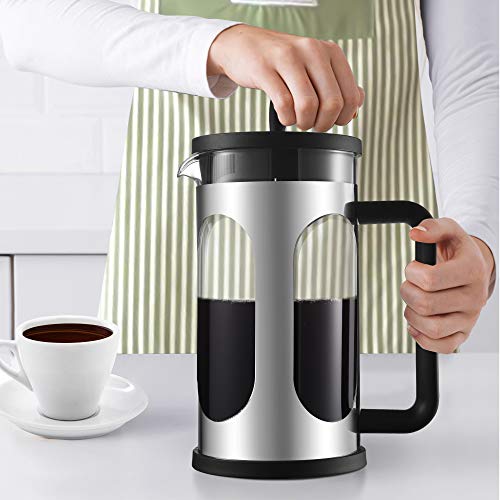 New French press Coffee Maker 34oz304 Stainless Steel 4 Level