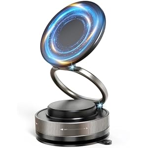 スマホホルダー 車 マグネット magsafeホルダー 360°調整可能【真空吸盤+超強磁力】