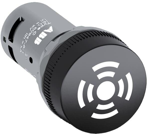 ABB CB1-630B Compact Buzzer, Pulsating Sound without Light, Black, Non-Illuminated (ABB1SFA619600R6306)