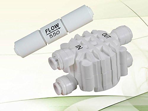 Plumbing &amp; Fixtures Auto Shut Off Valve &amp; Flow Restrictor 550 ML for RO Reverse Osmosis System