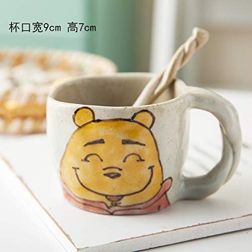 Creative Mug Cartoon Ceramic Cup Square Cup Winnie The Pooh